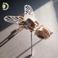 Laser Cut Fly Wooden Toy Kids Room Decor CDR Free Vector