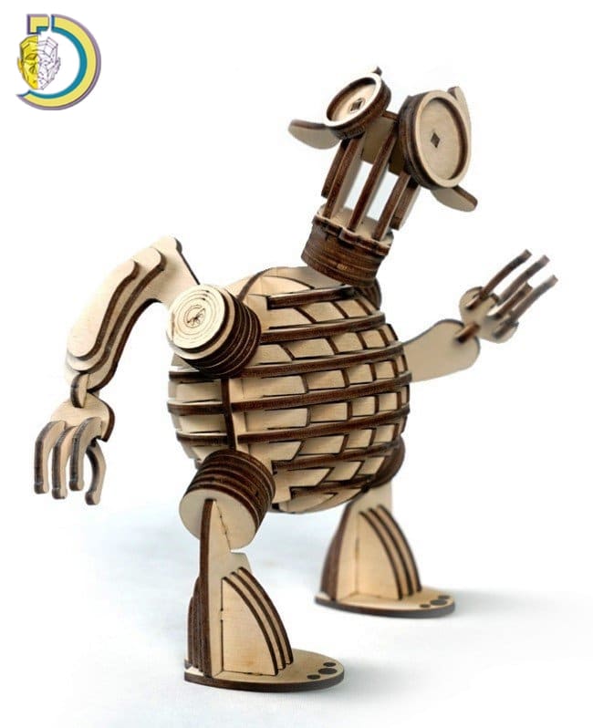 Laser Cut Funny Robot Free Vector cdr Download - Dezin