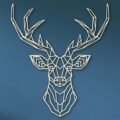 Laser Cut Geometric Deer SVG DXF Vector