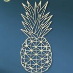 Laser Cut Geometric Pineapple Free Vector