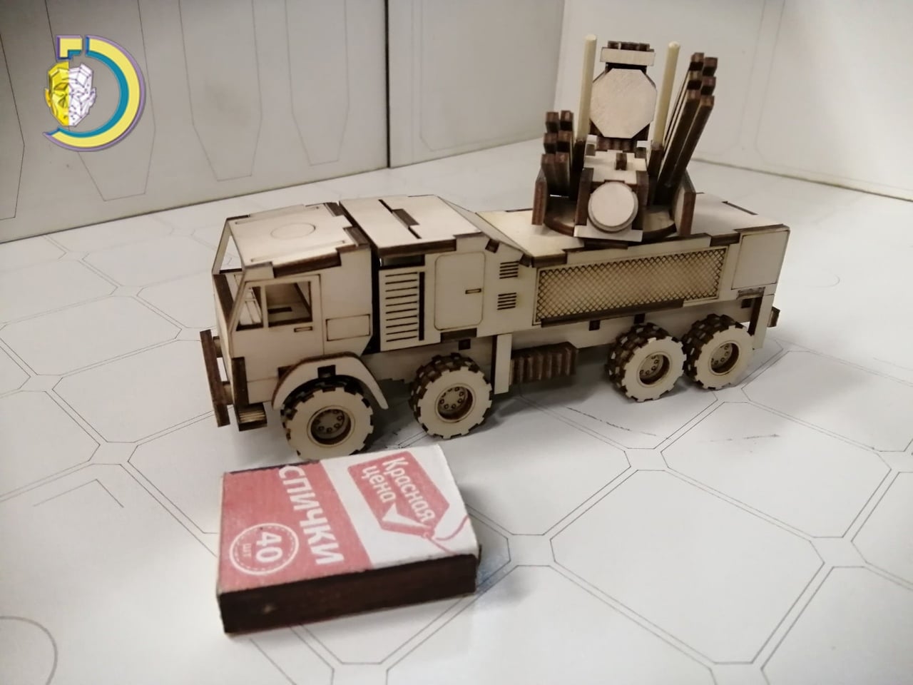 Laser Cut Pantsir-C1 3 mm Kids Toy Free CDR Vector - Dezin Laser Cut Pantsir-C1 3 mm Kids Toy Free CDR Vector