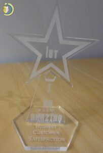 Laser Cut Star Acrylic Award Trophy DXF Free Vector