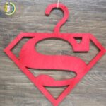 Laser Cut Superman Clothing Hanger CDR Free Vector