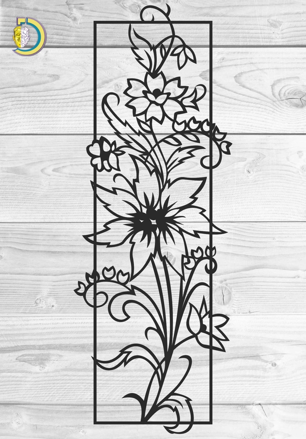 Laser Cut Vine Wall Decal Floral Wall Decor Free Vector - Dezin Laser Cut Vine Wall Decal Floral Wall Decor Free Vector