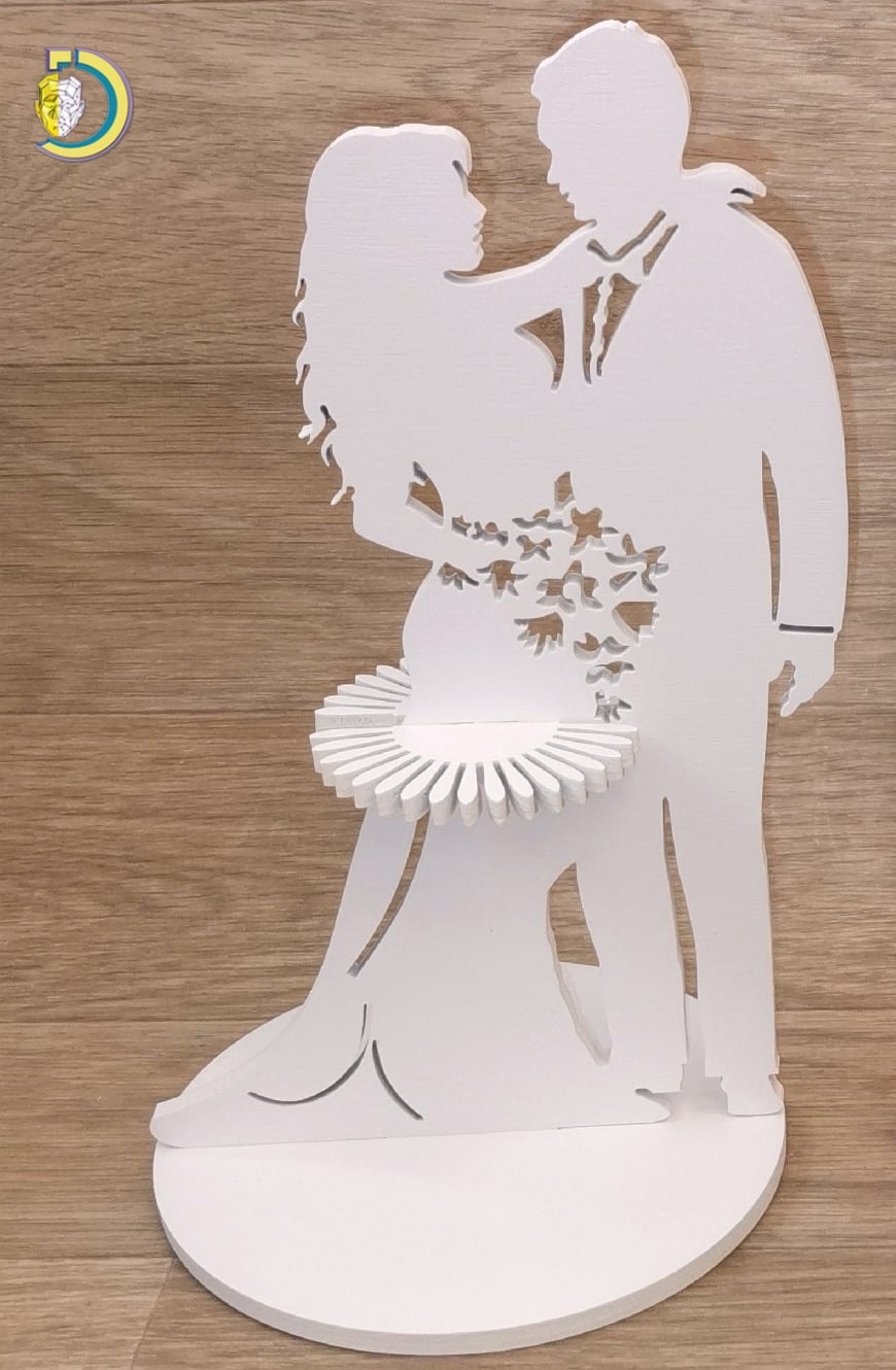 Laser Cut Wedding Napkin Holder Free CDR Vector - Dezin Laser Cut Wedding Napkin Holder Free CDR Vector