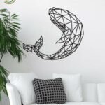 Laser Cut Whale Wall Decor Free Vector