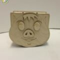 Laser Cut Wooden Cute Pig Gift Box CDR Free Vector