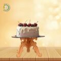 Laser Cut Wooden Decor Cake Stand CDR Free Vector