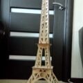 Laser Cut Wooden Eiffel Tower CDR Free Vector