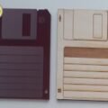 Laser Cut Wooden Floppy Disk Coasters Free Vector