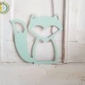 Laser Cut Wooden Fox Pattern Free Vector