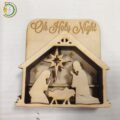 Laser Cut Wooden Nativity Scene Free Vector