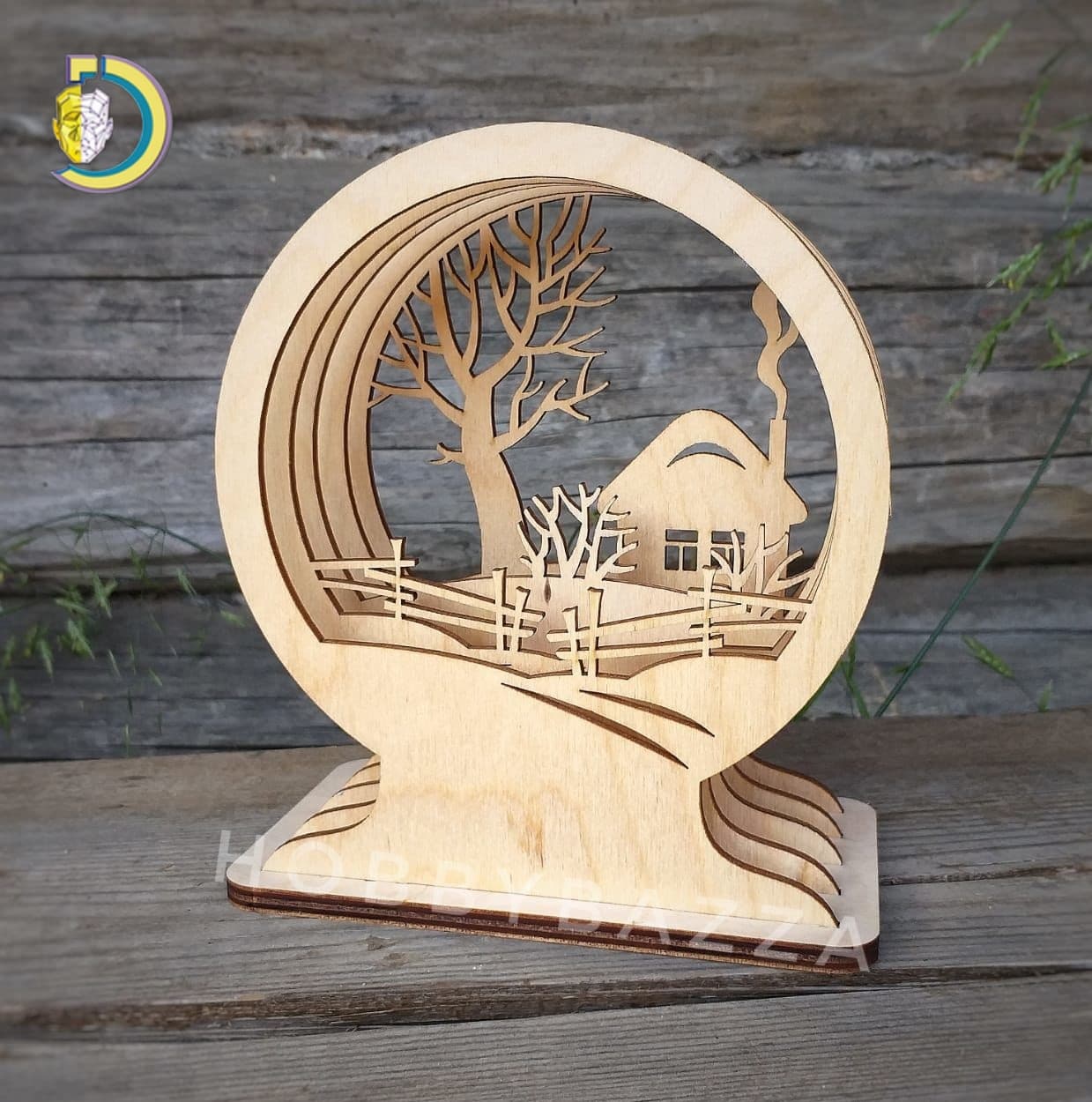 Laser Cut Wooden Splicing Desk Decor Free Vector - Dezin