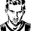 Lionel Messi Face Free Vector