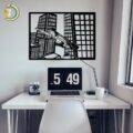 Superhero Metal Sign Vector