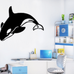 Whale Wall Decor CDR DXF Free Vector