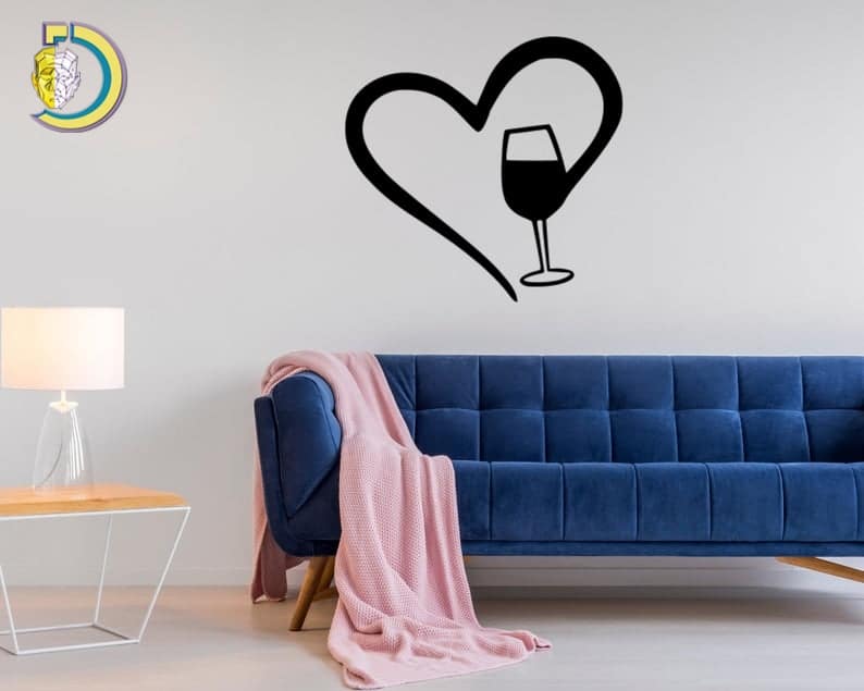 Wine lover Gift Wine Sign Metal Wine Sign - Dezin Wine lover Gift Wine Sign Metal Wine Sign
