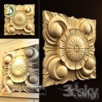 Wood Carving Pattern 53 STL Free Download 3D Model