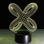 Laser Cut Art Knot 3D Illusion Lamp Free Vector - Dezin