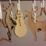 Laser Cut Christmas Hanging Decorations Free Vector - Dezin