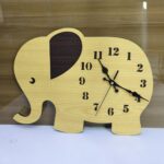 Laser Cut Elephant Wall Clock Kids Room Decor Free Vector - Dezin