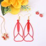 Laser Cut Acrylic Jewelry Drop Earrings Free Vector - Dezin