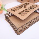 Laser Cut Wooden Storage Box With Lid Tray Candy Box 4mm Free Vector - Dezin