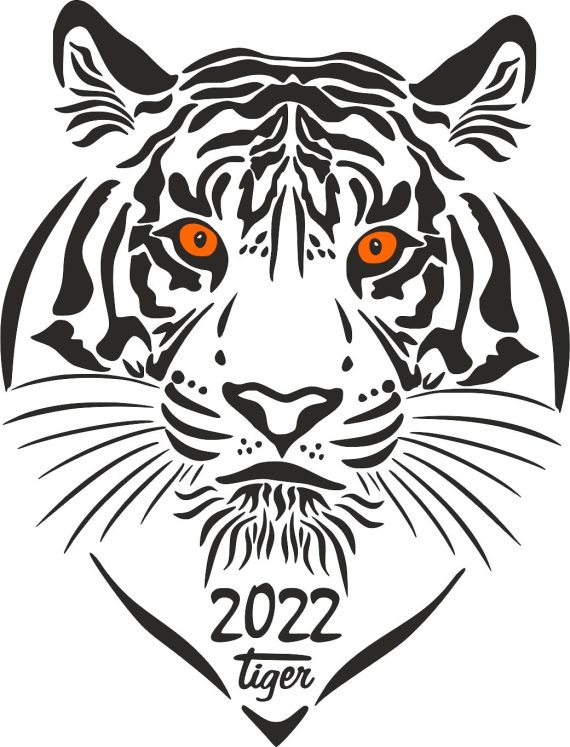 2022 Year of the Tiger Vector CDR File