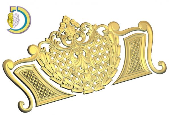 3D Bed Design 143 Free RLF File Wood Carving For CNC Router