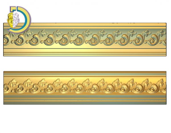 3D Carved Baguette 04 Wood Carving Download STL Model For CNC Router
