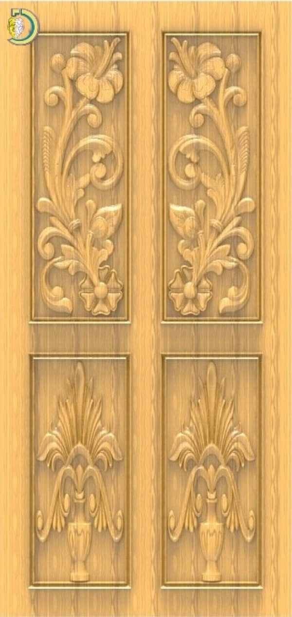 3D Door Design 100 Wood Carving Free RLF File For CNC Router