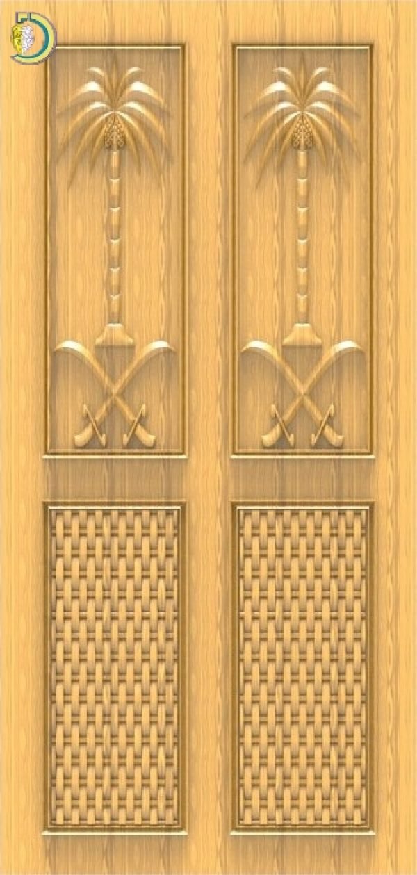 3D Door Design 101 Wood Carving Free RLF File For CNC Router
