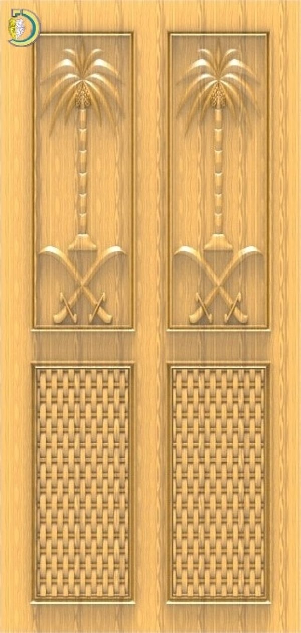 3D Door Design 101 Wood Carving Free RLF File For CNC Router