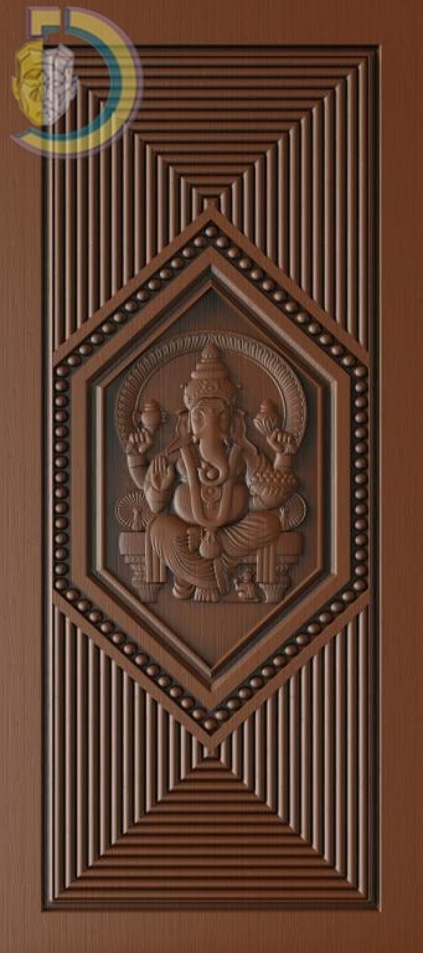 3D Door Design 188 Wood Carving Free RLF File For CNC Router