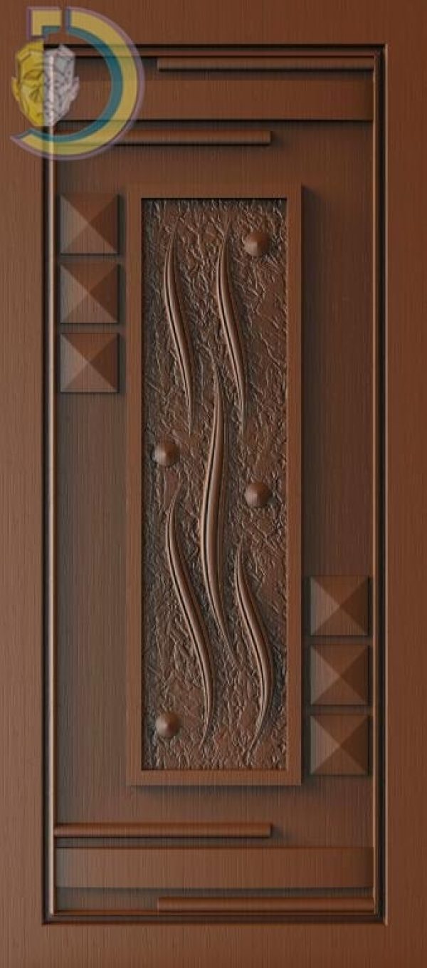 3D Door Design 201 Wood Carving Free RLF File For CNC Router