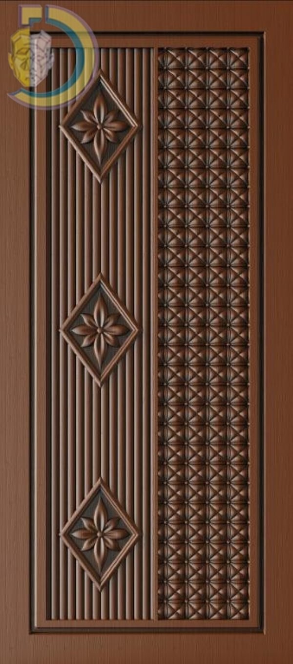 3D Door Design 212 Wood Carving Free RLF File For CNC Router