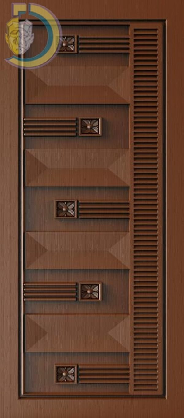 3D Door Design 215 Wood Carving Free RLF File For CNC Router