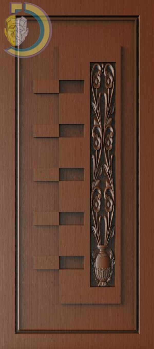 3D Door Design 220 Wood Carving Free RLF File For CNC Router