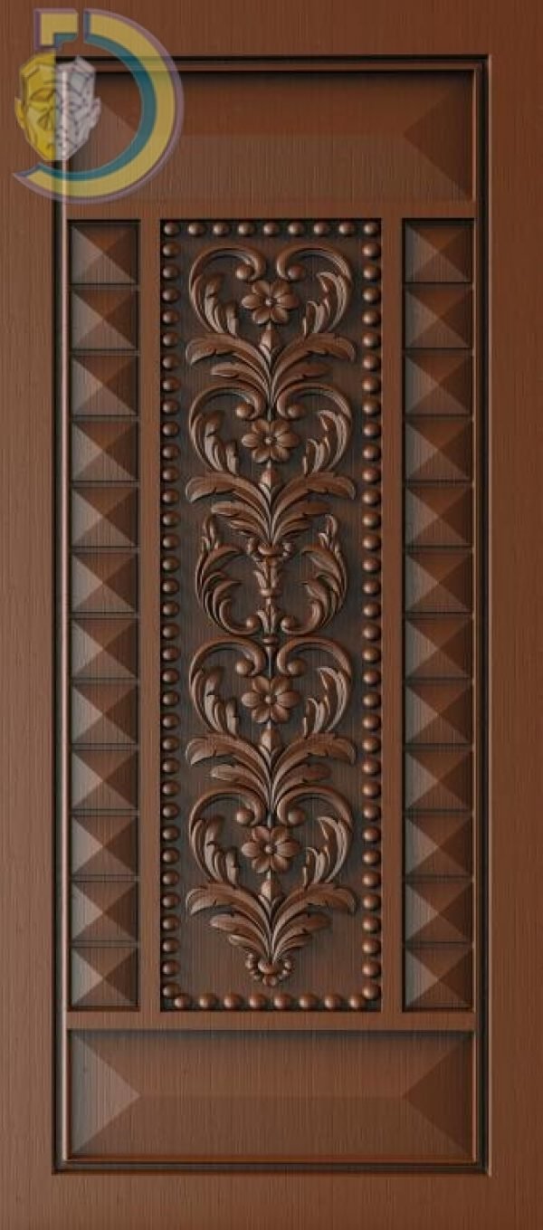 3D Door Design 227 Wood Carving Free RLF File For CNC Router