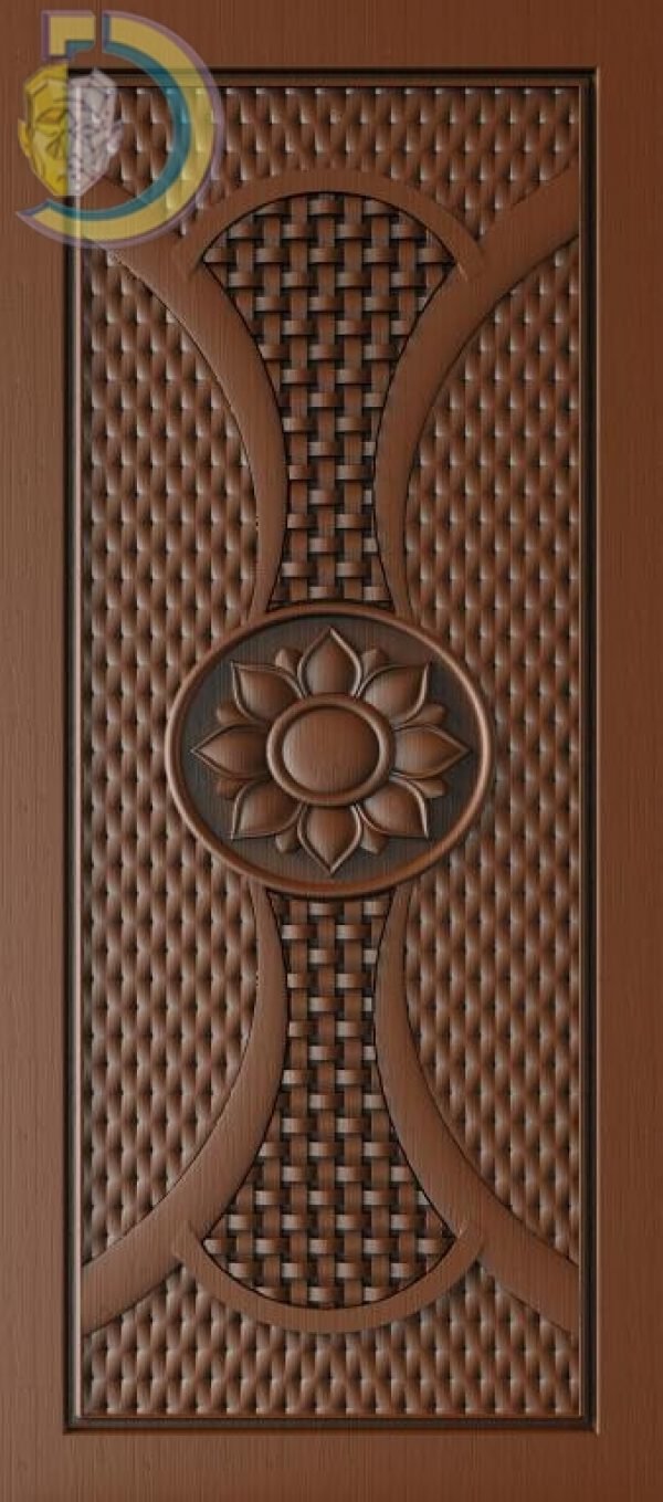 3D Door Design 229 Wood Carving Free RLF File For CNC Router