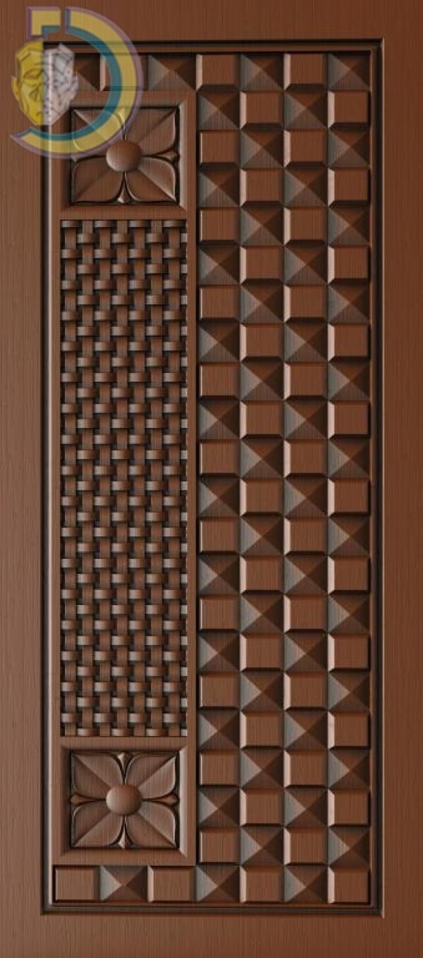 3D Door Design 230 Wood Carving Free RLF File For CNC Router