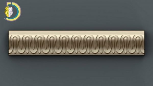 3D Frame Baguette 18 Wood Carving STL Model for CNC Router