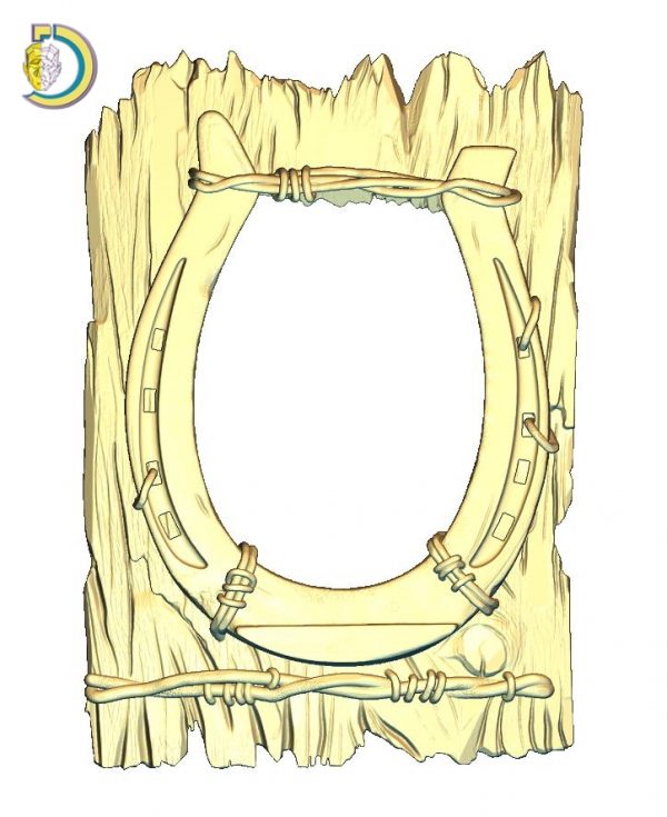 3D Frame Baguette 67 Wood Carving STL Model for CNC Router