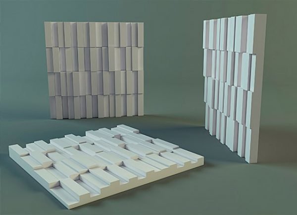 3D Wall panel Model for CNC and STL 3D printers 13
