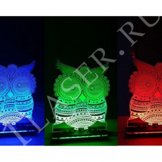 3D lamp Owl