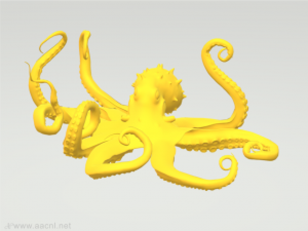 3d animal octopus free download stl obj cnc & 3dprint