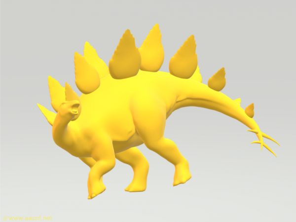 3d animal stegosaurus free download stl obj cnc & 3dprint