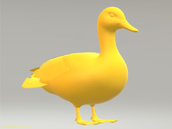3d duck free download stl obj cnc & 3d print