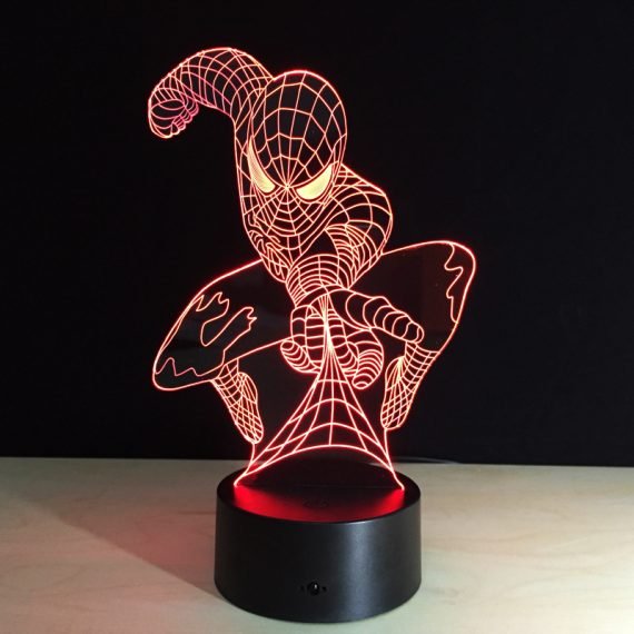 3d illusion Lamp Spiderman Night Light