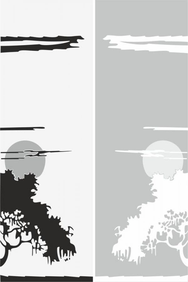 Abstract Scene Sandblast Pattern Free Vector